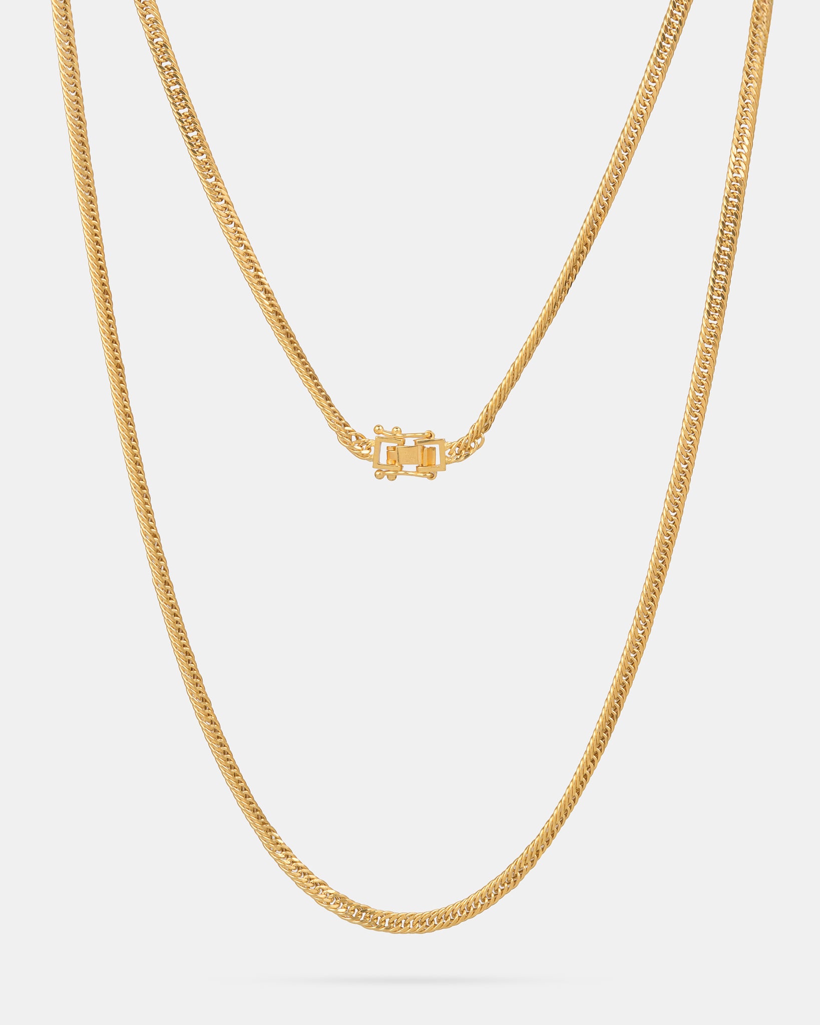 Triple Lock Japan Style Chain Necklace