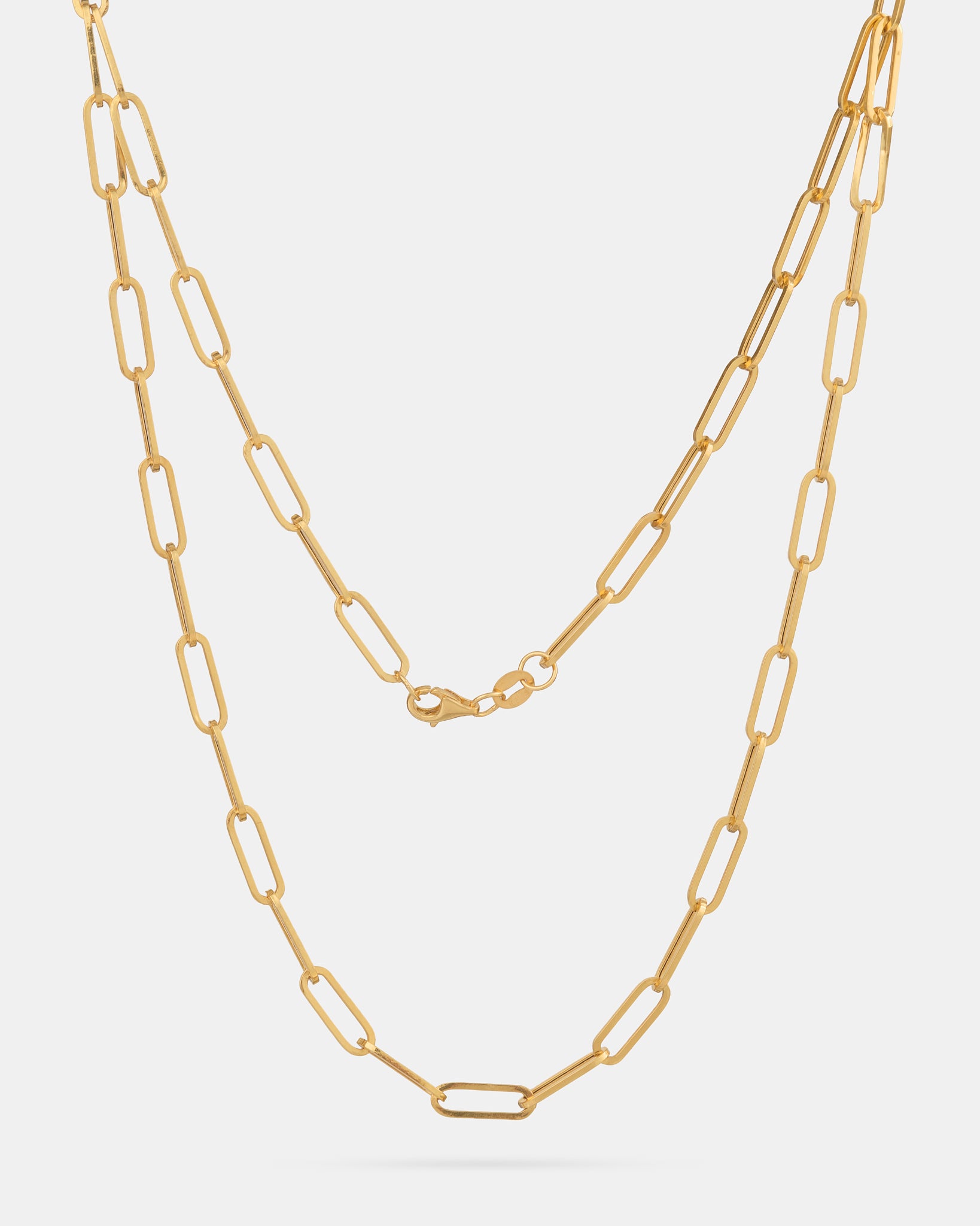 Macro Paperclip Chain Necklace