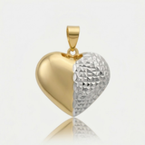 Two-Tone Big Heart Pendant