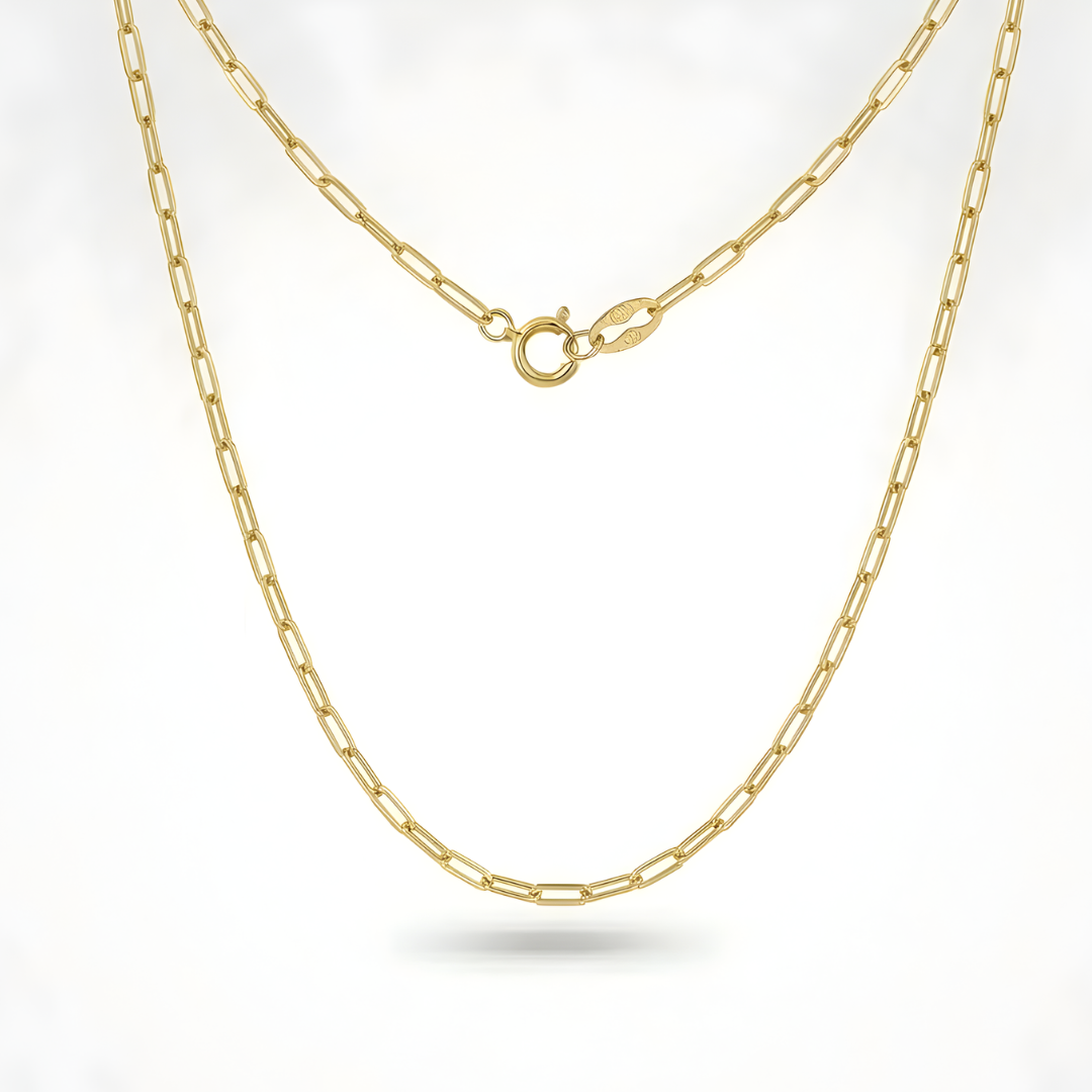 Mini Paperclip Chain Necklace