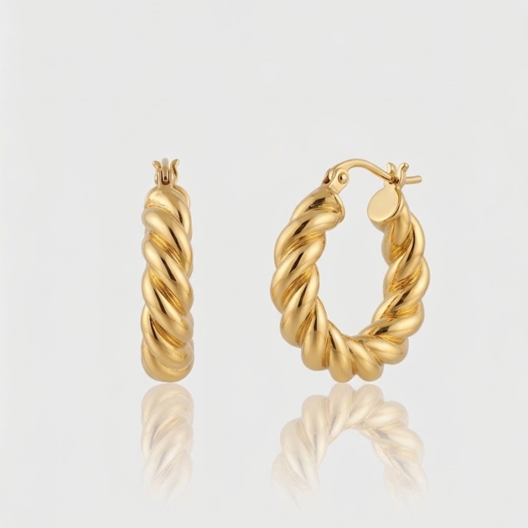 Twirl Loop Chunky Earrings