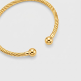 Open Twisted Bangle