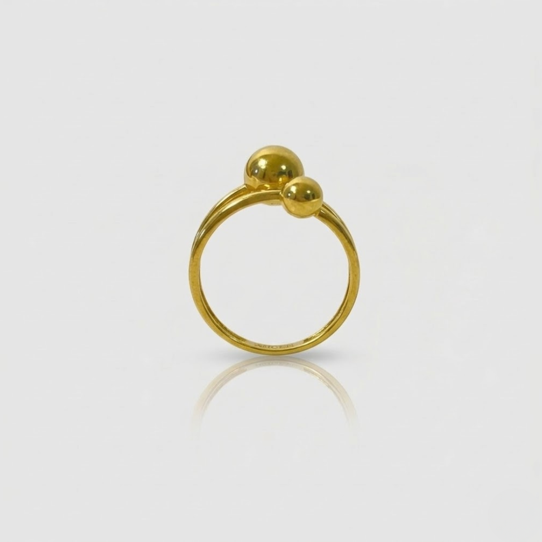 Spiral Bubble Solid Ring