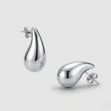 WG Teardrop Stud Earring