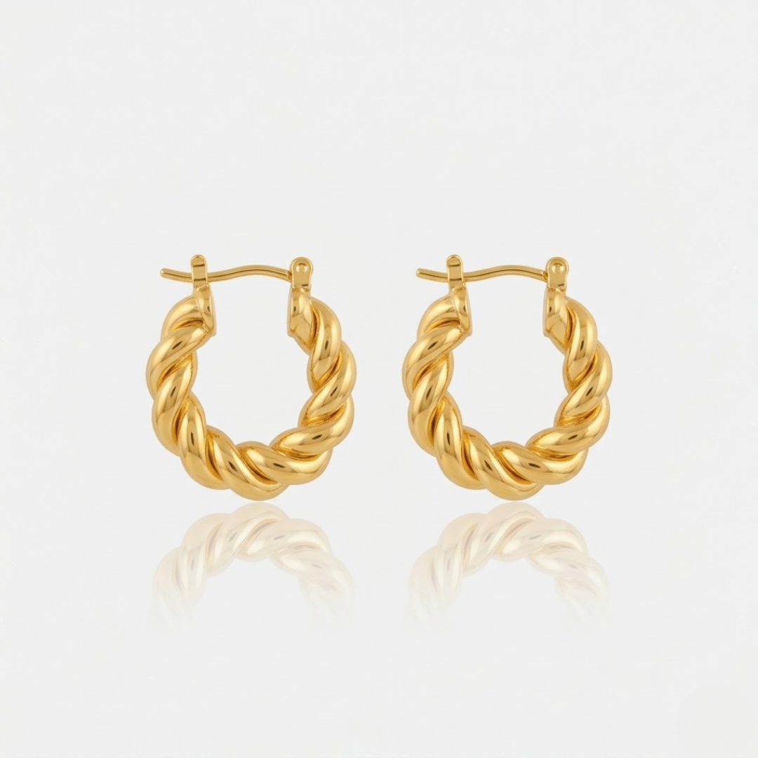 Twirl Loop Chunky Earrings