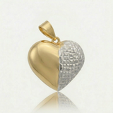 Two-Tone Big Heart Pendant