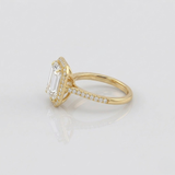 Emerald Cut Moissanite Ring