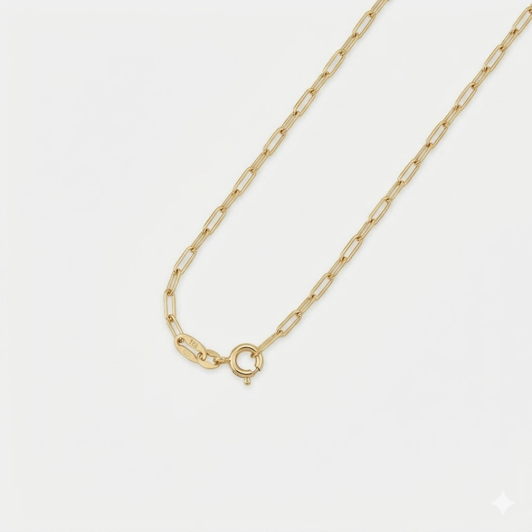 Mini Paperclip Chain Necklace