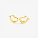 Open Heart Earrings