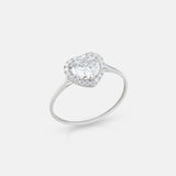 Heart Moissanite Ring