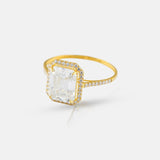 Emerald Moissanite Ring