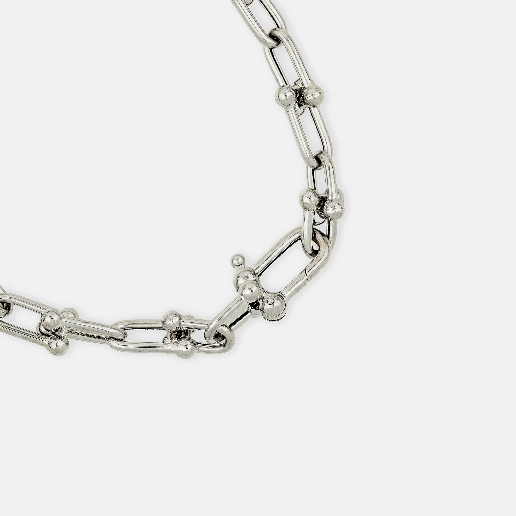 Hardware Bracelet with Stone