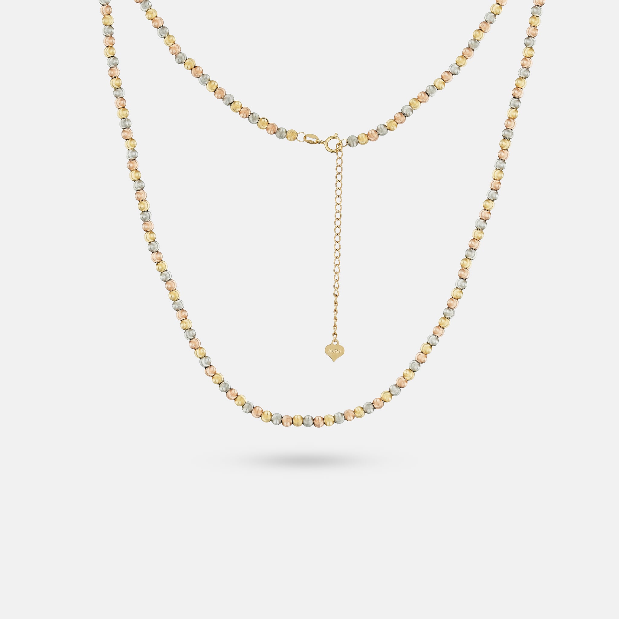 Tricolor Bubble Necklace
