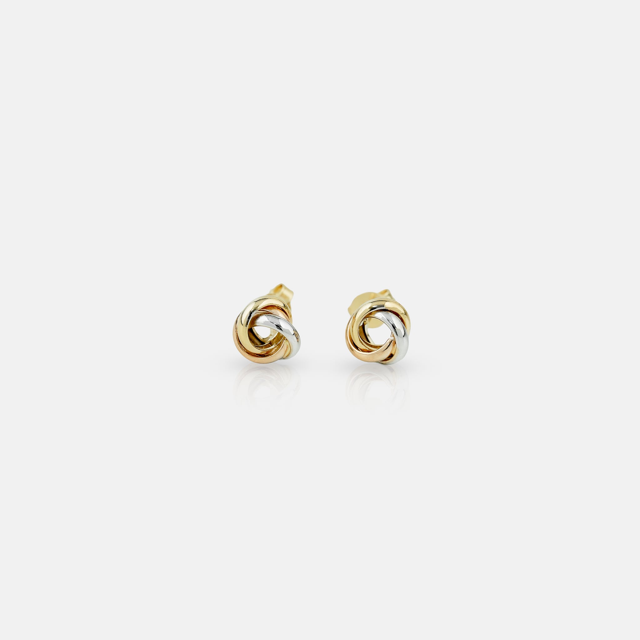Tricolor Knot Earring