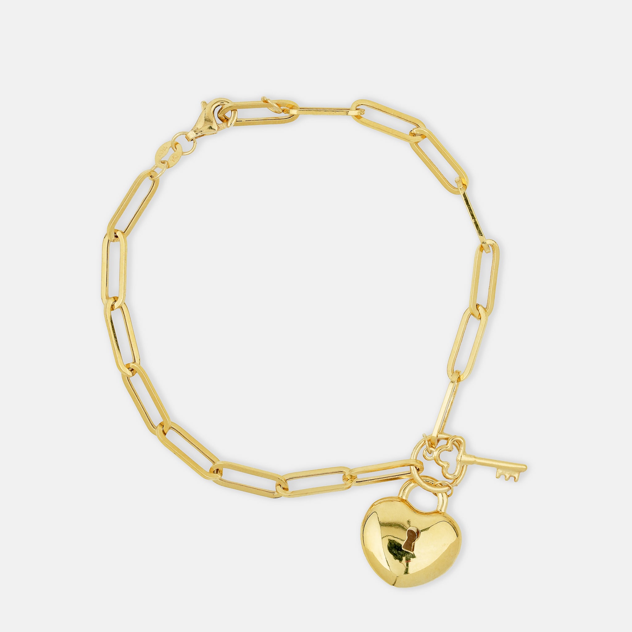 Heart Padlock Bracelet