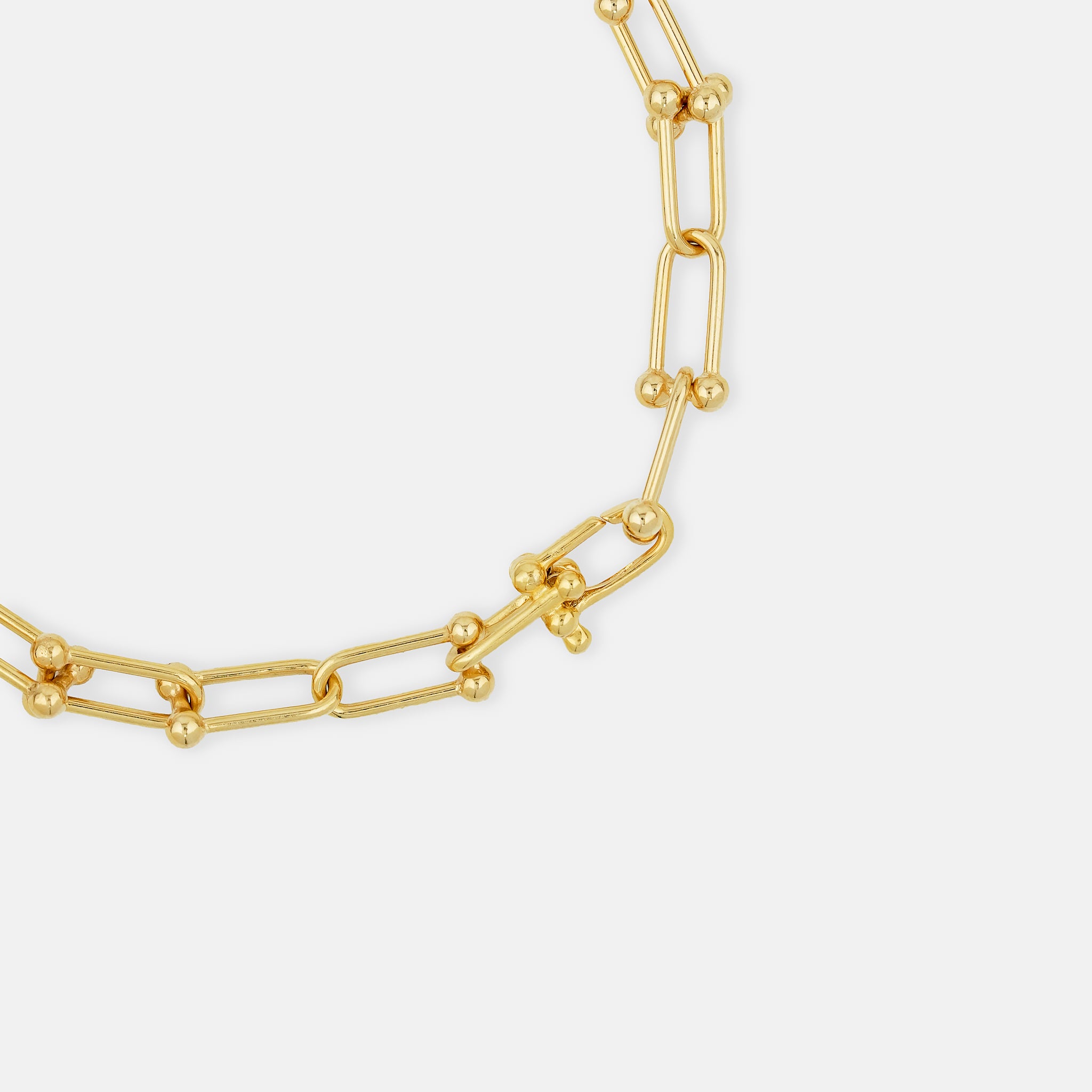 Hardware Bracelet with Stone