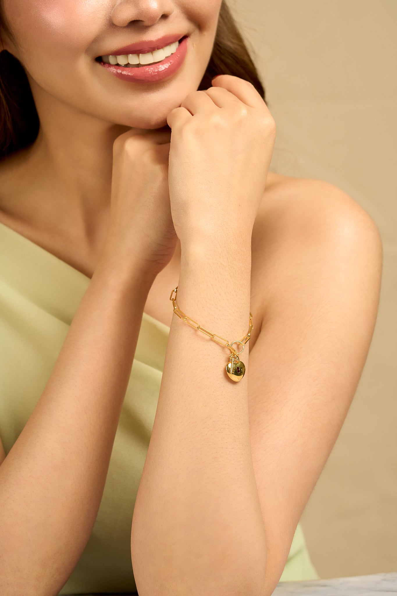 Heart Padlock Bracelet